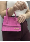 Luxe pembe cilt çanta