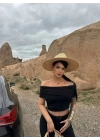 Madonna yaka bol paça pantolonlu takım