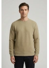 Ottoman Kumaş Sıfır Yaka Erkek Sweatshirt