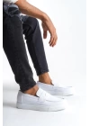 SLW180 Estilo X Bağcıksız Cilt Erkek Günlük Spor Klasik Ayakkabı BT - Beyaz