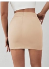 Zincirli mini şortlu etek