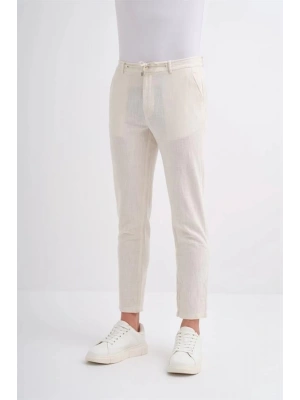 0008 İp Bağlamalı Jogger Erkek Pantolon Bej