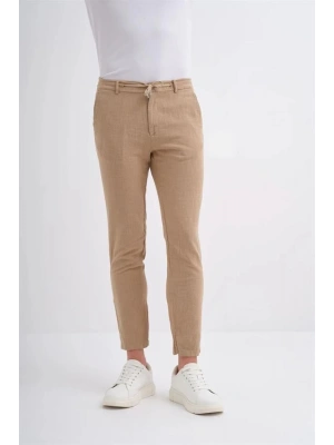 0008 İp Bağlamalı Jogger Erkek Pantolon Camel