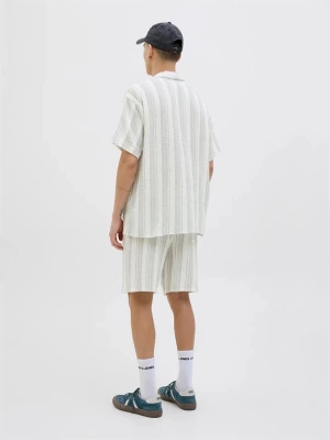 12274758 Müslin Kumaş Çizgili Ultra Hafif Erkek Short Beyaz