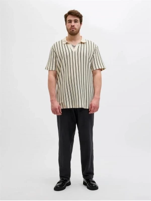 12278698 Beli Lastikli Keten Büyük Beden Erkek Pantolon Siyah