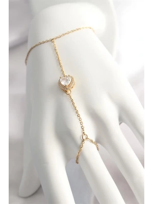 316L Çelik Gold Renk Kalp Model Şahmeran