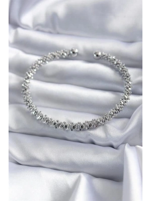 316L Çelik Gümüş Renk Kadın Bileklik