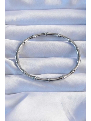 316L Çelik Gümüş Renk Kemik Model Bileklik