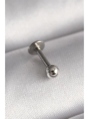 316L Çelik Gümüş Renk Topçuk Piercing