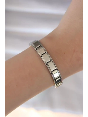 316L Çelik Gümüş Renk Yazısız Nomination Model Kadın Bileklik