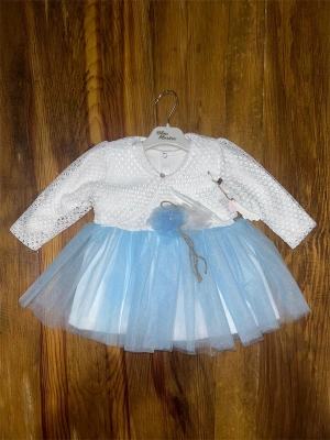 9-18 Aylık Prenses Elbise Mavi