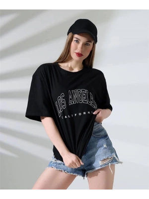 Angeles Baskılı Kadın T-Shirt