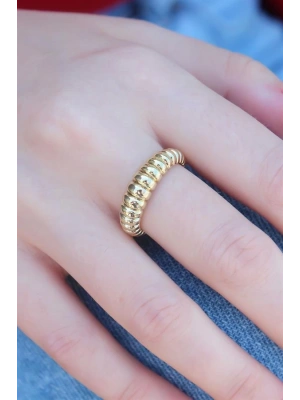 Gold Renk Sarmal Model Kadın Yüzük