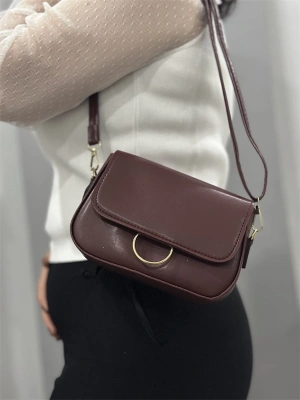 Kahve cilt mossi çanta