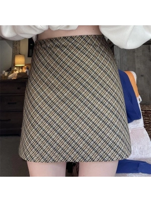 Likralı A Kalite Mini Etek Çokrenkli