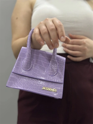 luxe lila cilt çanta