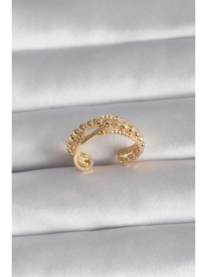 Pirinç Gold Renk Kadın Yüzük