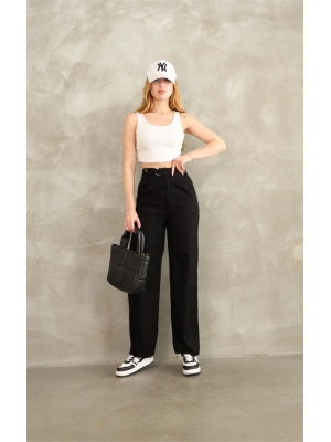 Pnt gabardin kemer detay pantolon