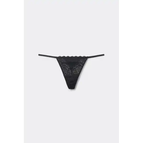 Transparan Dantel Tanga Külot V6500
