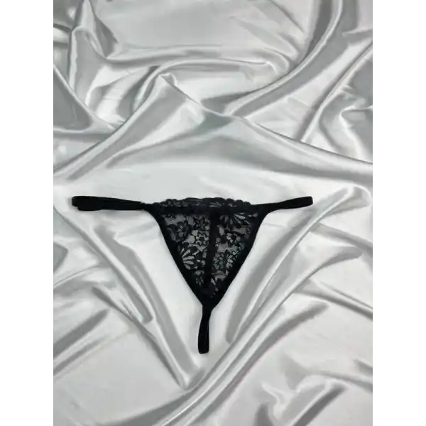 Transparan Dantel Tanga Külot V6500