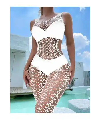 Kadın Seksi Fantazi File Çorabı Utra Esnek Büyük Beden Uygun