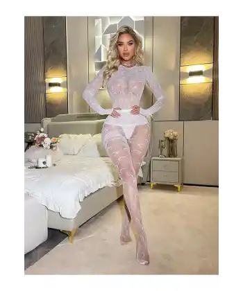 Kadın Seksi Fileli Fantezi Büük Bedenlere Uygun Utlra Esnek Vücut Çorabı..