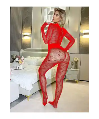 Kadın Seksi Özel Bölgesi Açık Fileli Fantezi Büük Bedenlere Uygun Utlra Esnek Vücut Çorabı..