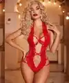 Dantelli Derin Dekolteli Seksi Body V2906