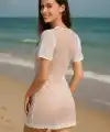 Şeffaf Tül Tişört  V2207