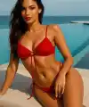 Siyah Bağcıklı Bikini Takımı V5100