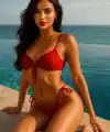 Siyah Bağcıklı Bikini Takımı V5100