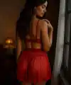 Transparan Dantel Detaylı Seksi İç Çamaşırı Seti V2704