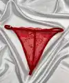 Transparan Dantel Tanga Külot V6500