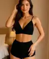 Yüksek Bel Şortlu Bralet Takım V1700