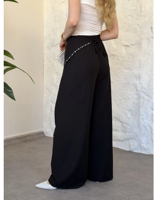 Marka model terni keten pantolon siyah