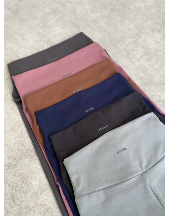 Marka yüksek bel full likralı toparlayıcı tayt Lacivert