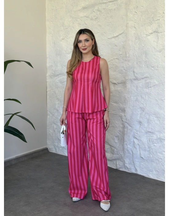 Modern çizgili barbie takım