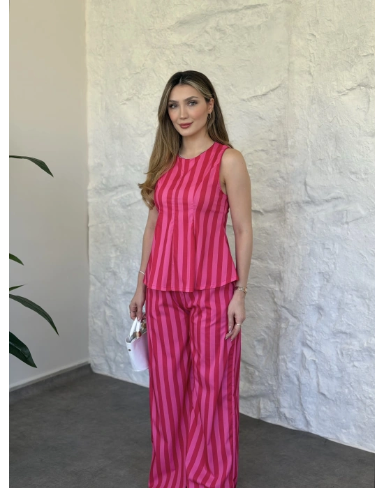 Modern çizgili barbie takım