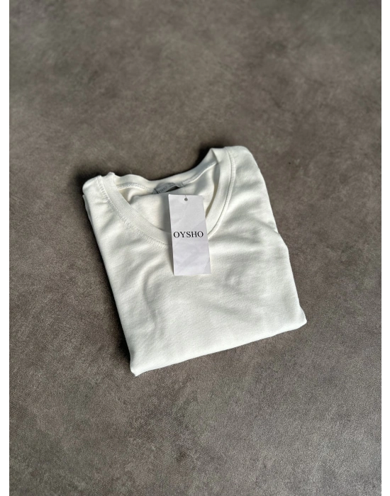 Marka Model V yaka modal kumaş body beyaz