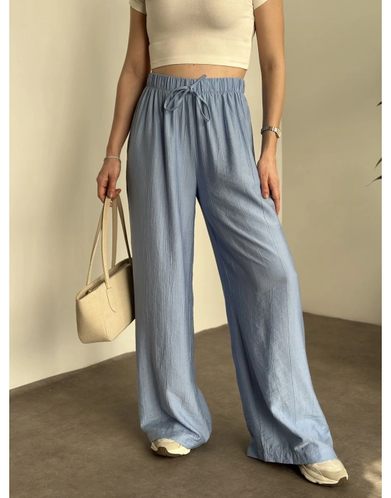 Şalvar model salaş pantolon bebek mavisi