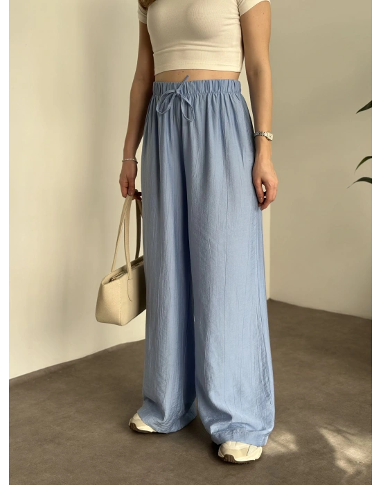 Şalvar model salaş pantolon bebek mavisi