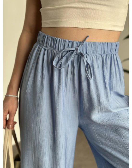 Şalvar model salaş pantolon bebek mavisi