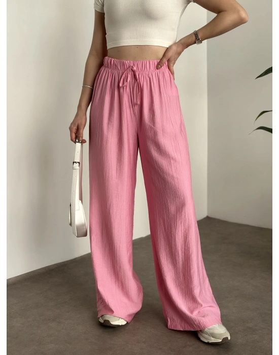Şalvar model salaş pantolon pembe