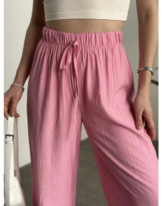 Şalvar model salaş pantolon pembe