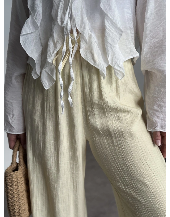 Şalvar model salaş pantolon sarı