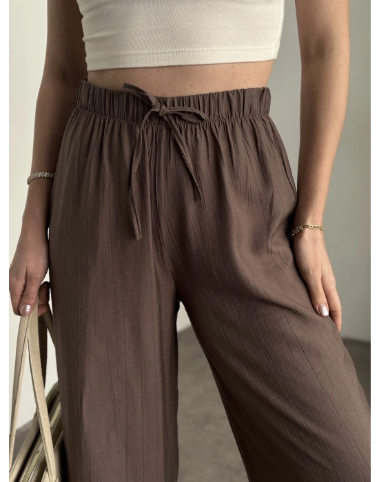 Şalvar model salaş pantolon vizon