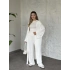 Basic üst & pantolonlu 3’lü takım beyaz