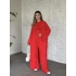Basic üst & pantolonlu 3’lü takım kırmızı