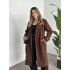Premium kalite kaşe kaban kahve