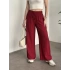 Şalvar model salaş pantolon bordo